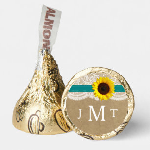The Rustic Kraft Sunflower Wedding Collection Hershey®'s Kisses®