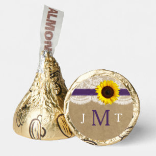 The Rustic Kraft Sunflower Wedding Collection Hershey®'s Kisses®