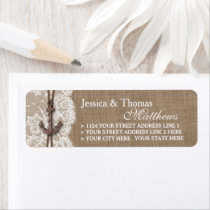 The Rustic Nautical Anchor Wedding Collection Label