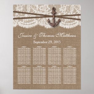 The Rustic Nautical Anchor Wedding Collection Poster