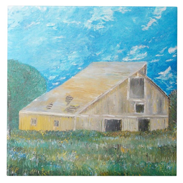 The Rustic Old Barn Ceramic Tile (Front)