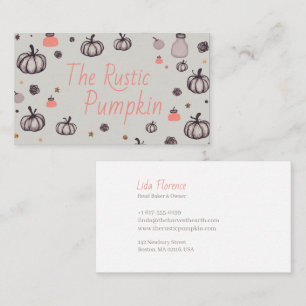 The Rustic Pumpkin Business Card
