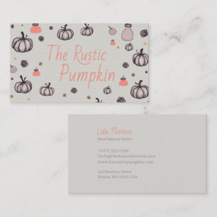 The Rustic Pumpkin Business Card