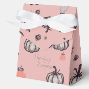 The Rustic Pumpkin (Pink) Favor Boxes