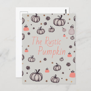 The Rustic Pumpkin Postcard