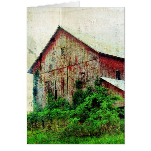 The Rustic Red Barn Cards (Front)
