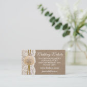 The Rustic Sand Dollar Beach Wedding Collection Enclosure Card (Standing Front)