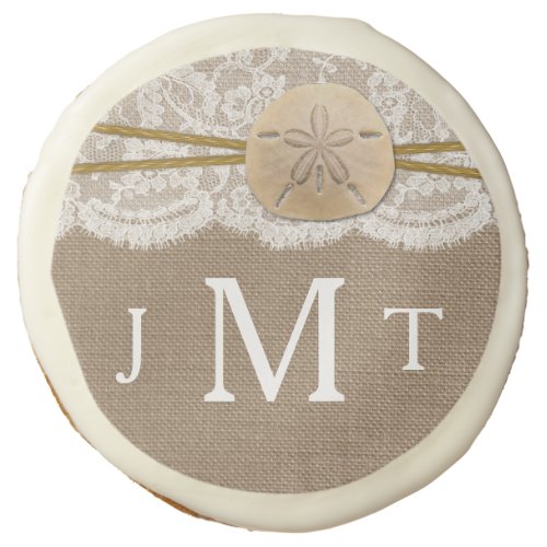 The Rustic Sand Dollar Beach Wedding Collection Sugar Cookie