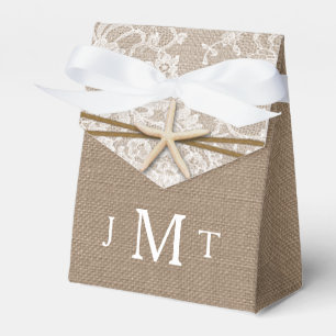The Rustic Starfish Beach Wedding Collection Favor Boxes