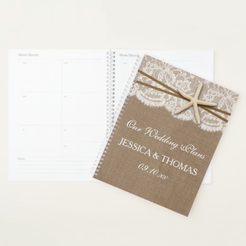 The Rustic Starfish Beach Wedding Collection Planner