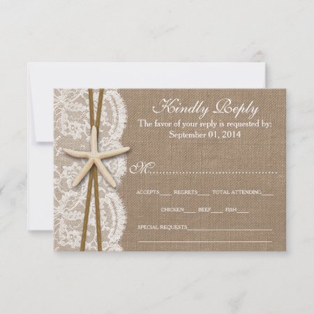The Rustic Starfish Wedding Collection Rsvp