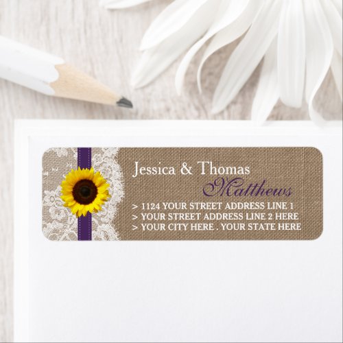 The Rustic Sunflower Wedding Collection _ Purple Label