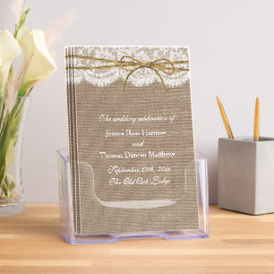 The Rustic Twine Bow Wedding Collection - Programs Brochure