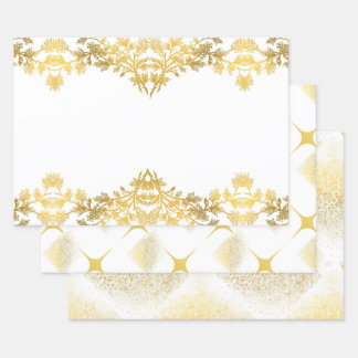 The Rustic White Gold Collection - Wrapping Paper