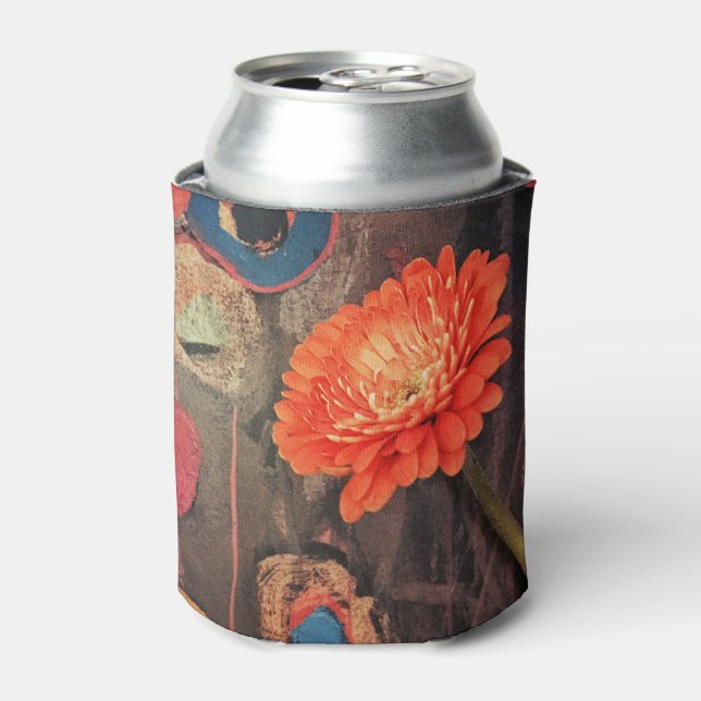 The Rustic Zinnia Can Cooler (Can Front)