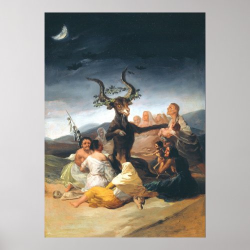 The Sabbath Of Witches Francisco Goya Poster