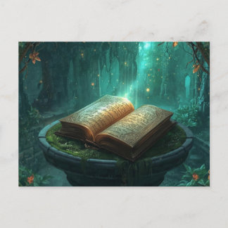 The Sacred Book of Moss and Magic Postcard