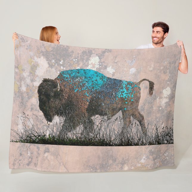 The Sacred Buffalo Fleece Blanket (In Situ)