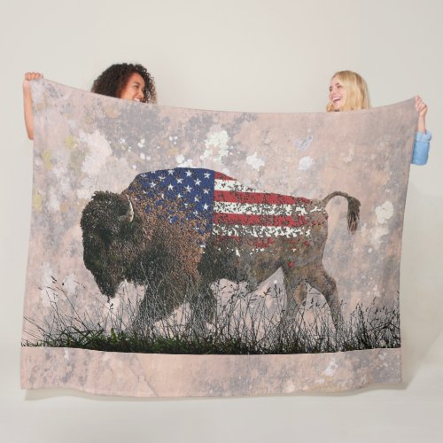 The Sacred Buffalo Fleece Blanket