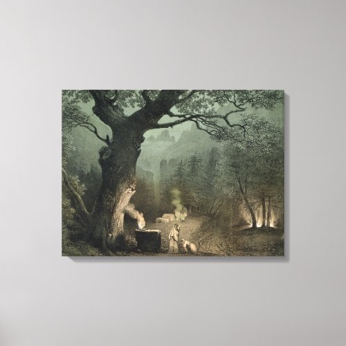 The Sacred Grove of the Druids Canvas Print