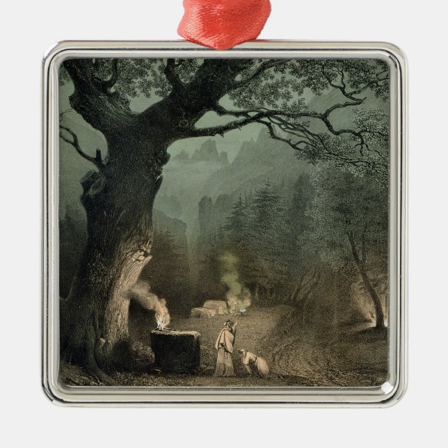 The Sacred Grove of the Druids Metal Ornament (Front)