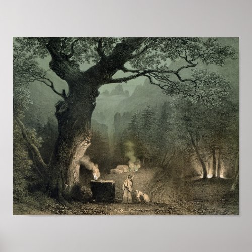 The Sacred Grove of the Druids Poster
