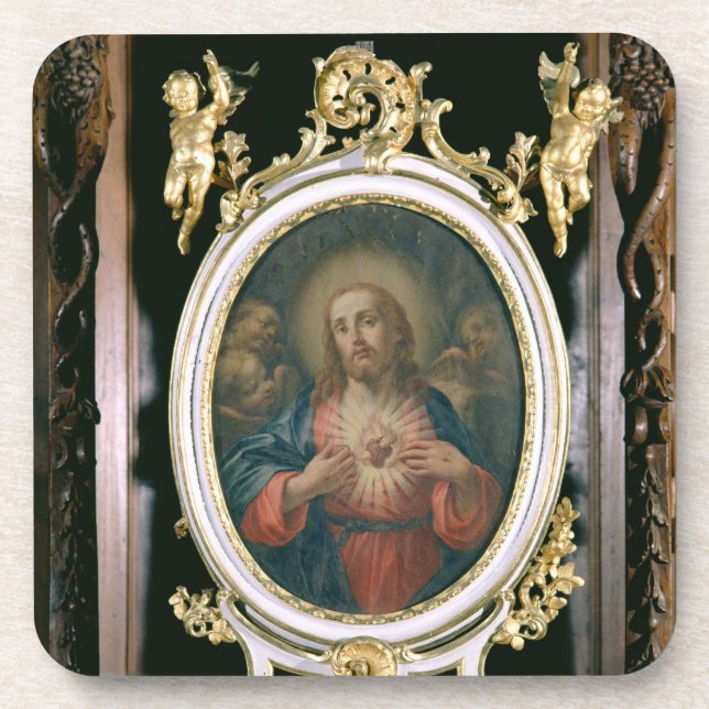 The Sacred Heart of Christ, from the Boarding Scho Beverage Coaster (Front)