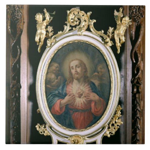 The Sacred Heart of Christ from the Boarding Scho Tile
