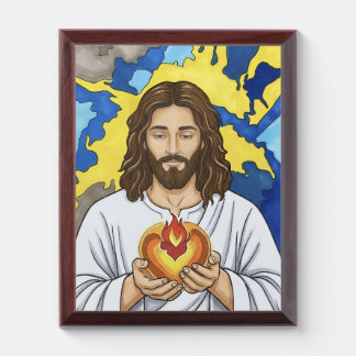 The Sacred Heart of Jesus Award Plaque