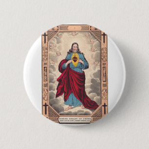 The Sacred Heart of Jesus Button