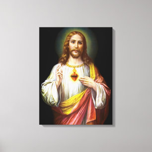The Sacred Heart of Jesus Christ Canvas Print