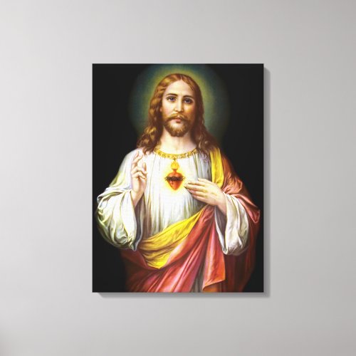 The Sacred Heart of Jesus Christ Canvas Print
