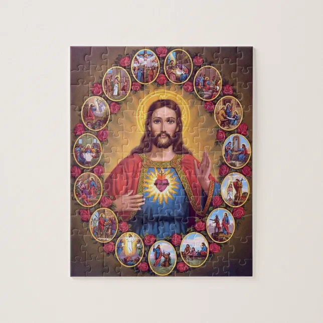 The Sacred Heart Of Jesus Jigsaw Puzzle 