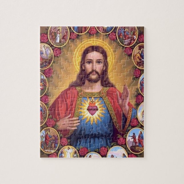 The Sacred Heart Of Jesus Jigsaw Puzzle (Vertical)