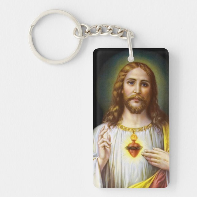 The Sacred Heart of Jesus Keychain (Front)
