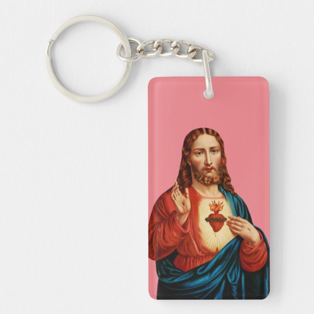 The Sacred Heart of Jesus Keychain (Front)