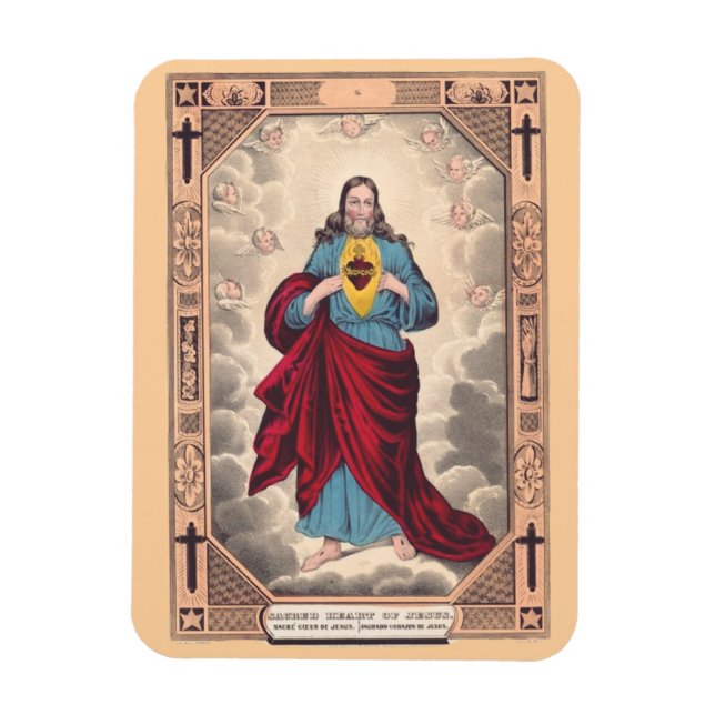 The Sacred Heart of Jesus Magnet (Vertical)