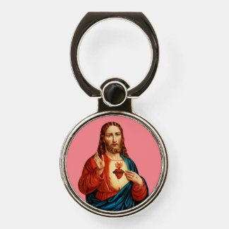 The Sacred Heart of Jesus Phone Ring Stand