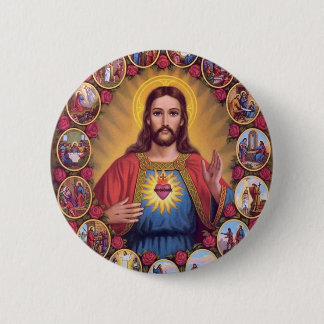 The Sacred Heart Of Jesus Pinback Button