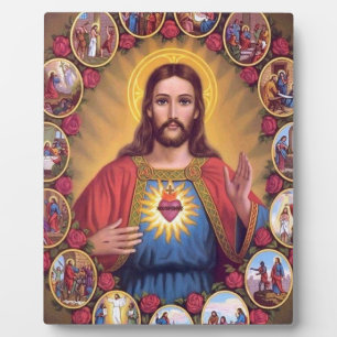 The Sacred Heart Of Jesus Plaque