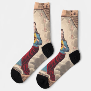 The Sacred Heart of Jesus Socks