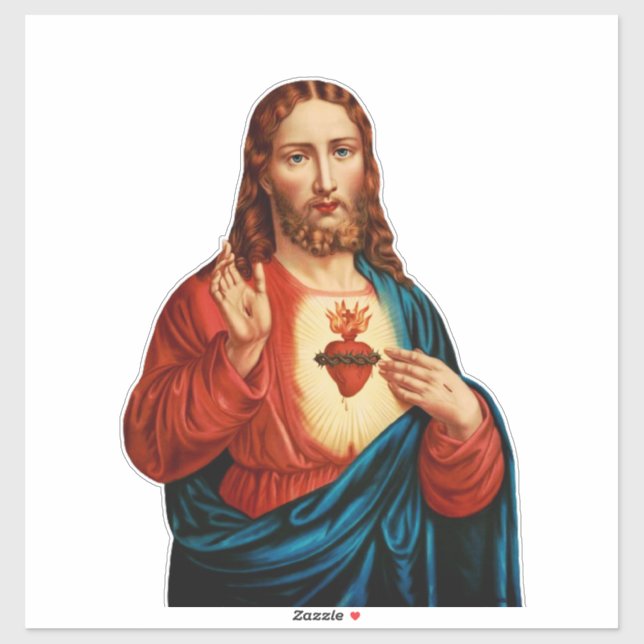 The Sacred Heart of Jesus Sticker (Sheet)