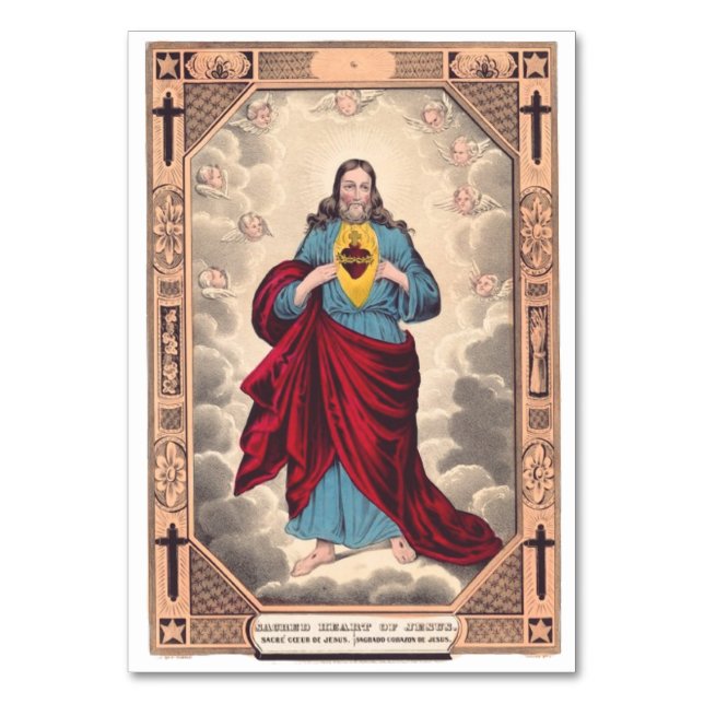 The Sacred Heart of Jesus Table Number (Front)