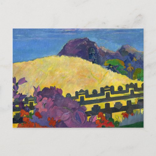The Sacred Mountain 1892 by Paul Gauguin Postcard