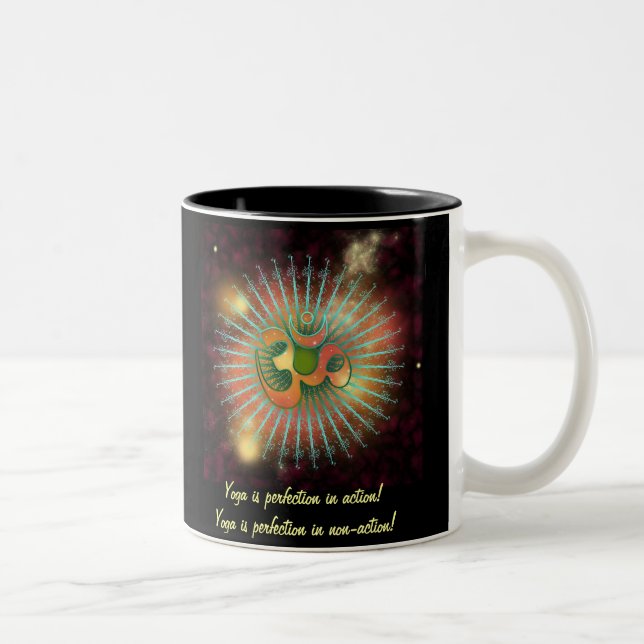 The Sacred OM Two-Tone Coffee Mug (Right)