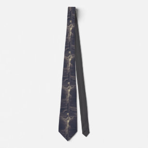 The Sacred Passion Black and White Fine Art Neck Tie