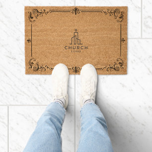 The Sacred Sanctuary Branded Church Fiber Doormat