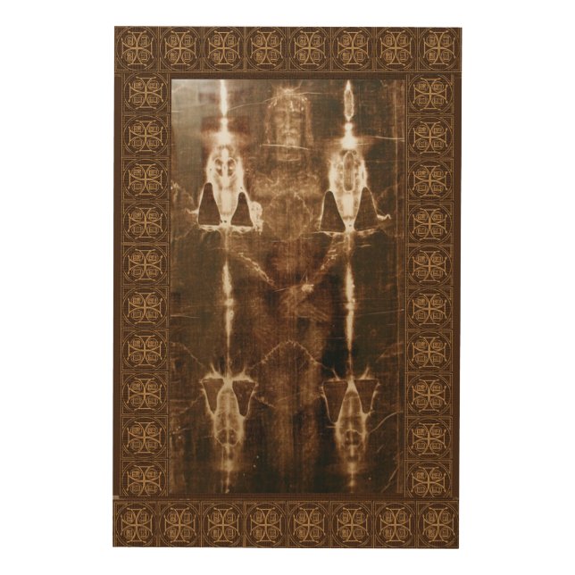 The Sacred Shroud of Turin Wood Wall Art (Front)