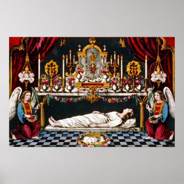 The Sacred Tomb of the Blessed Virgin - 1907 Poster (Front)