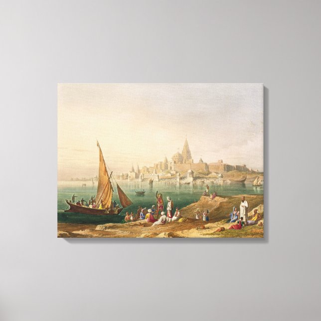 The Sacred Town and Temples of Dwarka, from Volume Canvas Print (Front)